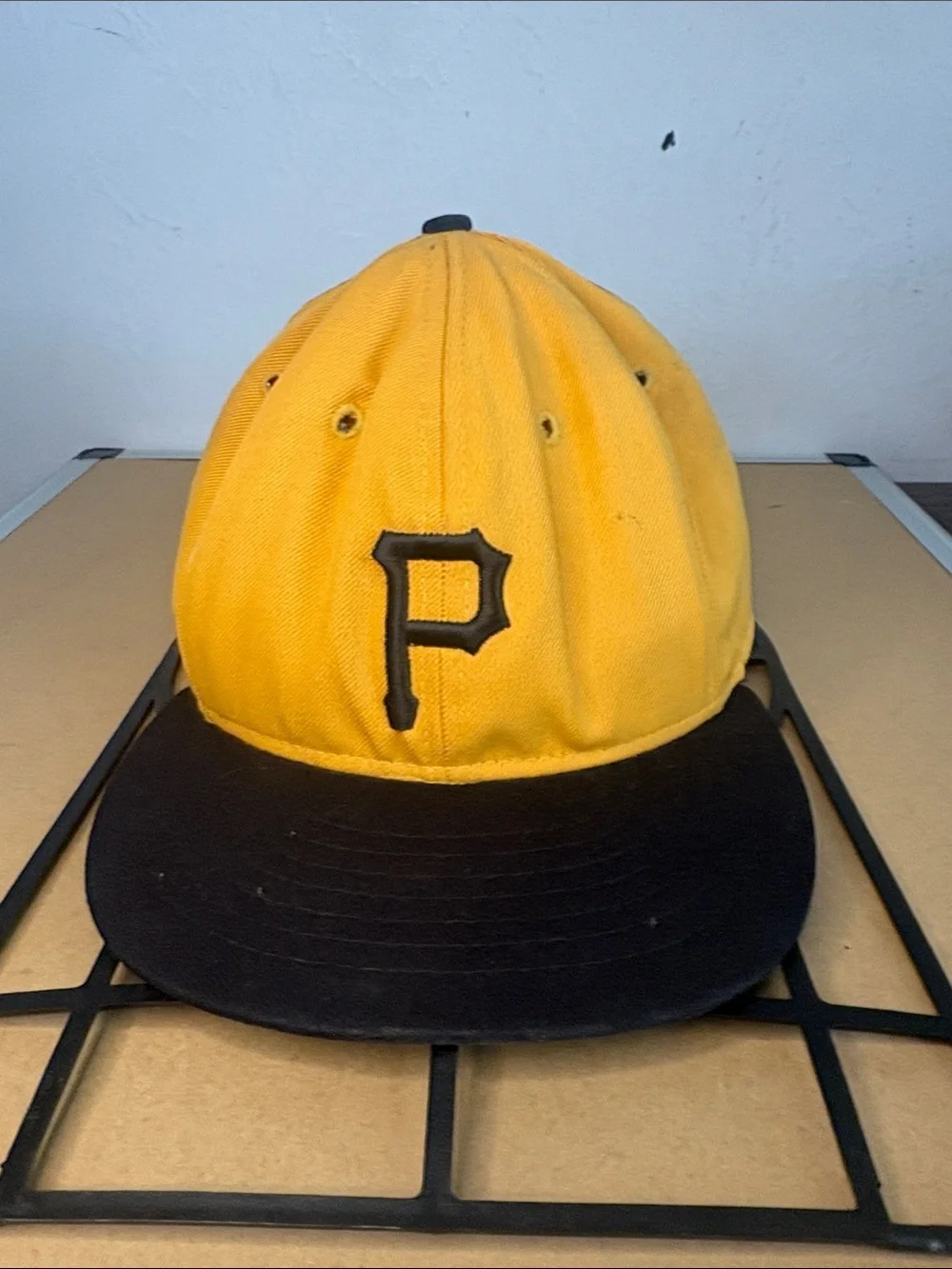 Vintage Pittsburgh Pirates Hat Roman Pro Champion Authentic Fitted Cap Sz 7 3/4